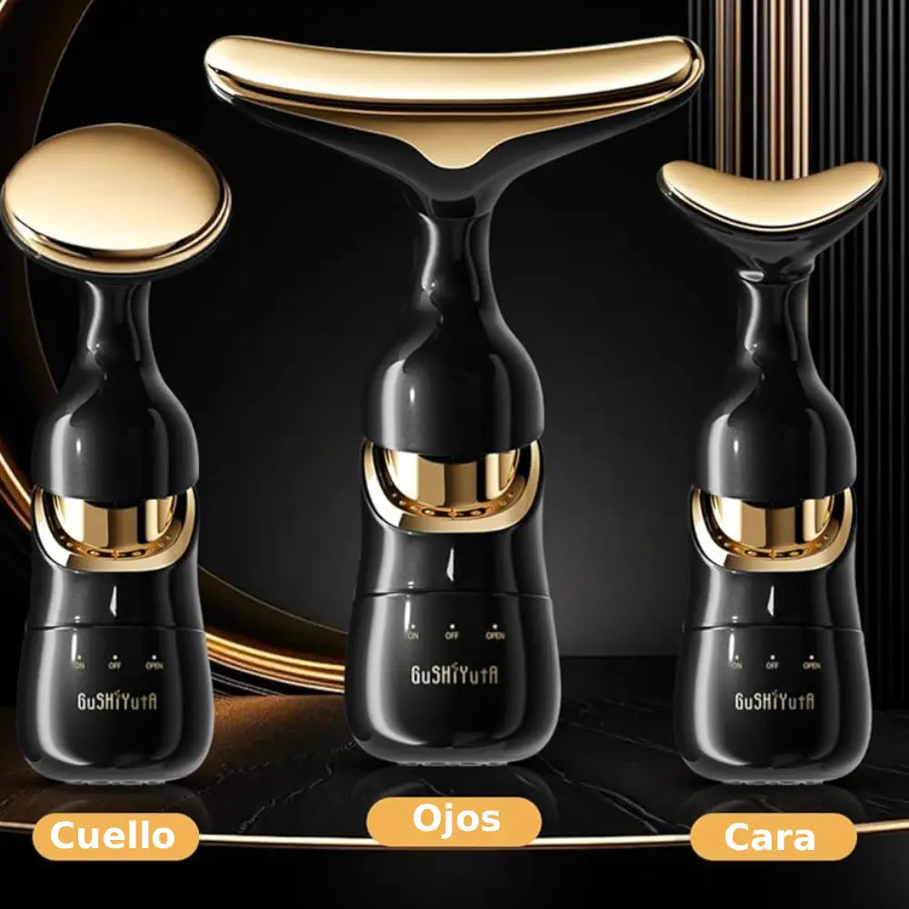 OasiVida™ | Aparato de masaje 3 en 1: rostro, cuello y ojos