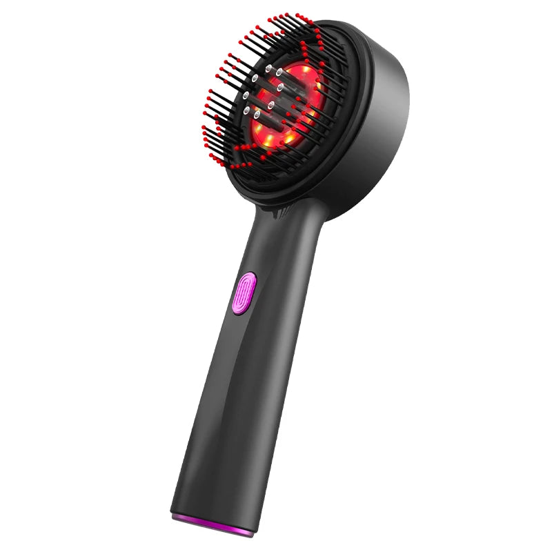 OasiVida™ | Peine eléctrico para masaje del cuero cabelludo – Luz roja y aplicador de aceite – Anticaída y crecimiento capilar