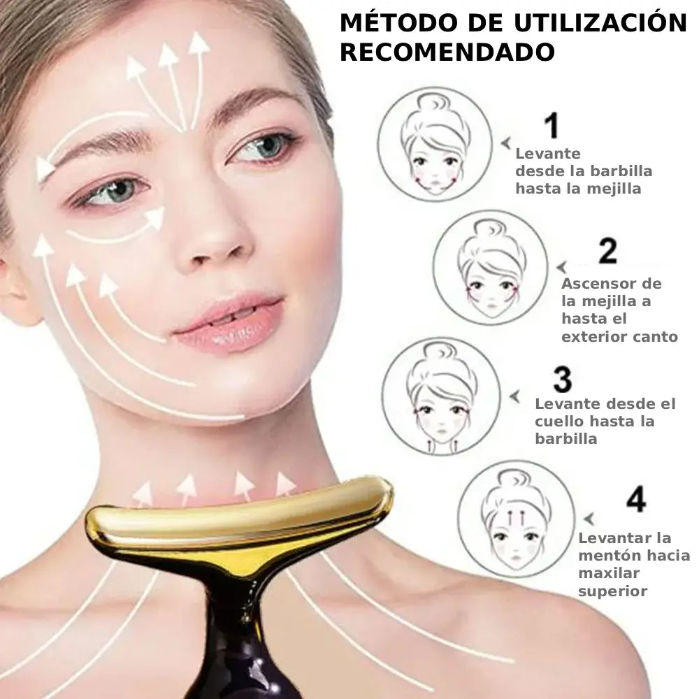 OasiVida™ | Aparato de masaje 3 en 1: rostro, cuello y ojos