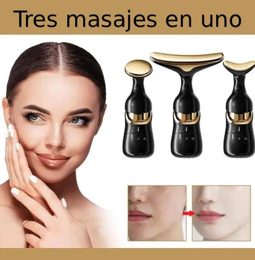 OasiVida™ | Aparato de masaje 3 en 1: rostro, cuello y ojos